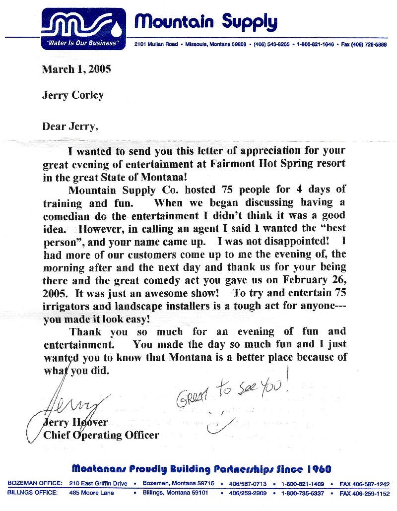 Testimonial from Mountain Supply